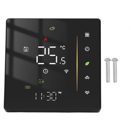 WiFi Thermostat Smart Programmable Temperature Controller for Boiler Heating 95‑240V Black