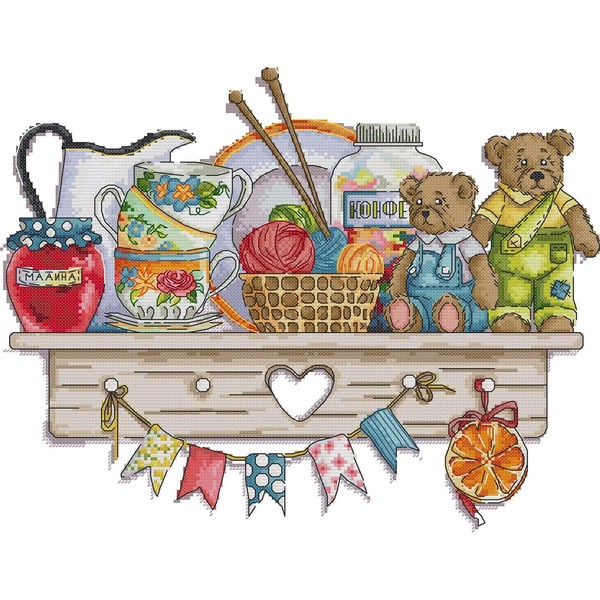 CROSSDECOR Stamped Cross Stitch Kits Full Range of DIY Needlepoint