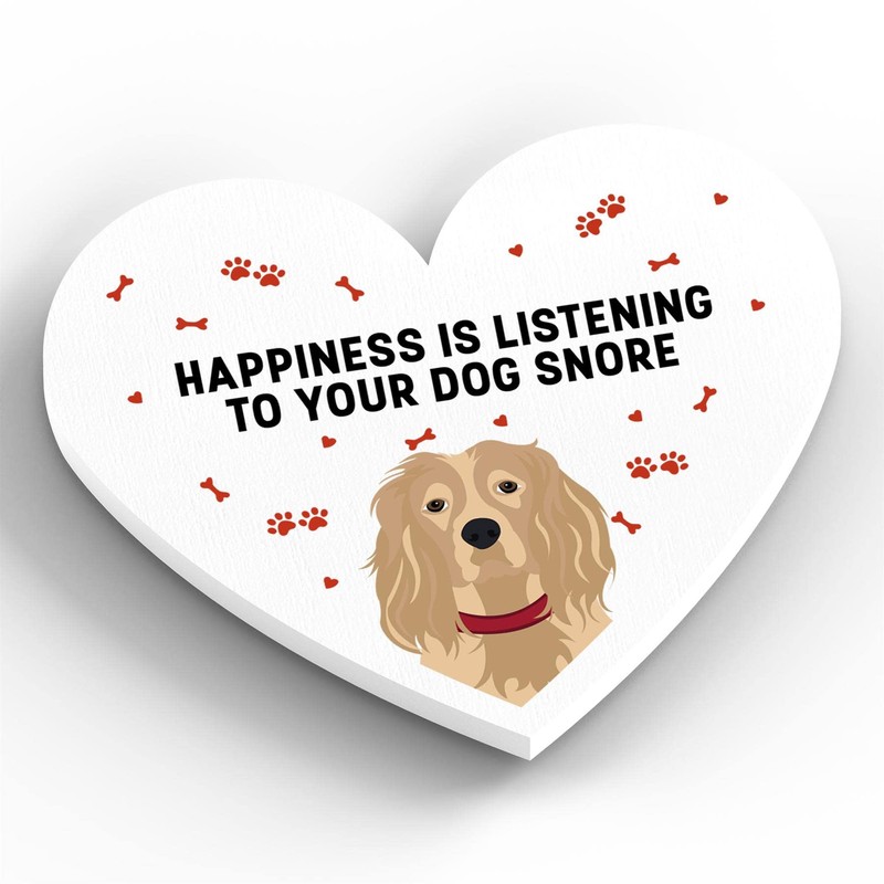 Global Designs Spaniel Happiness Is Your Dog Snoring Katie Pearson