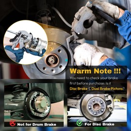 Speedy Brake Pad Spreader,24300 Brake Caliper Compression Tool, Disc Brake Pad Spreader Compatible with Most Cars and Light Trucks