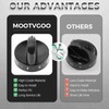 MOOTVGOO 4 Pack 316442513 Range Surface Burner Knobs, Black Stove
