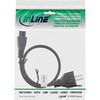 InLine 16656O Power Cable for Notebook, 3-Pin Coupling, Black, 0.5