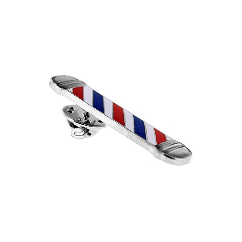 PinMart's Barber Shop Pole Enamel Lapel Pin - 10 Pack