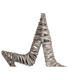 Antique Wash Willow Flat Open Hanging Star Wreath Christmas Decoration