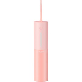 Bigsmile Pink Water Flosser Powerful Cordless Dental Irrigator for Kid Braces Travel Shower to Help Prevent Infections and Bad Breath Pick Floss IPX7 200ML (Pink)