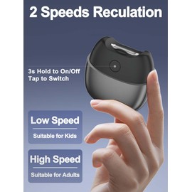 Electric Nail Clippers Cordless, Automatic Fingernail Trimmer with Light, 2 Speeds, Non-Slip Magnetic Cover, Nail Scraps Catcher, USB Rechargeable for Adults, Seniors, Men, Women, Disabled, Grey