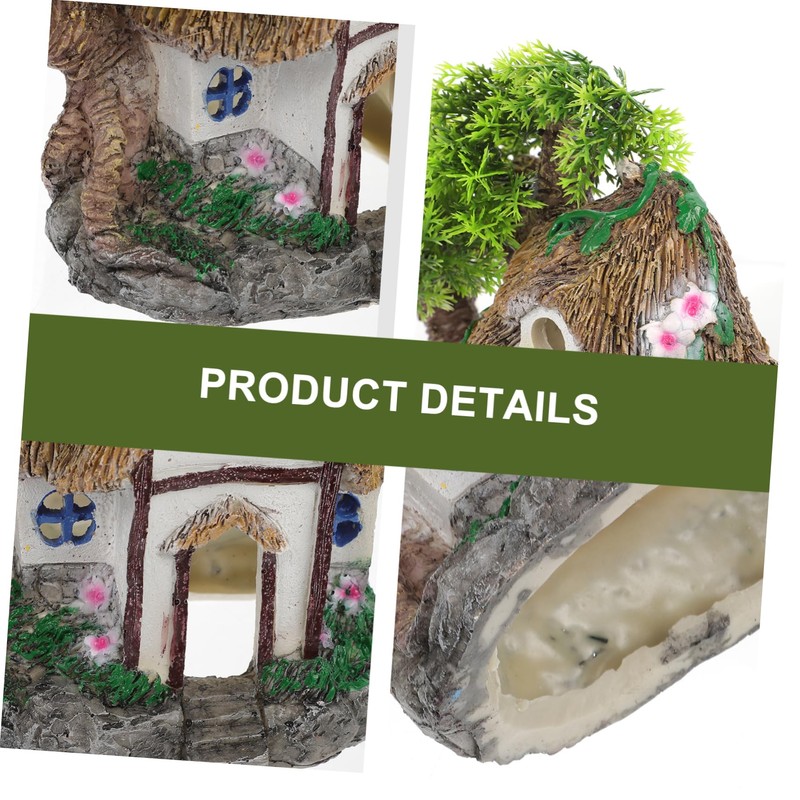 Sosoport Aquarium Ornaments Aquarium Air House Fish Tank Tree House