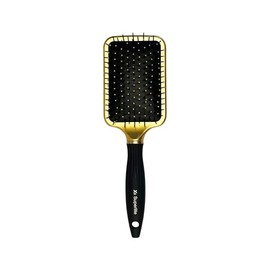 Elegant Deep Shine Ionic Pin Paddle Hairbrush (10.5" #552 / Metallic Gold)