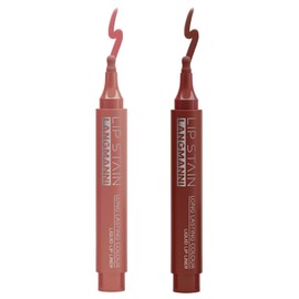 Jolilab 2 Colors Lip Stain Set:Marker Matte Liquid Lip Stain Pen,Highly Pigmented,Long-Lasting,Lip Liner Lip Contour Multi-Use.(#02+05)