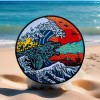 Godzilla Wave Embroidered Hook/Loop Morale Patch