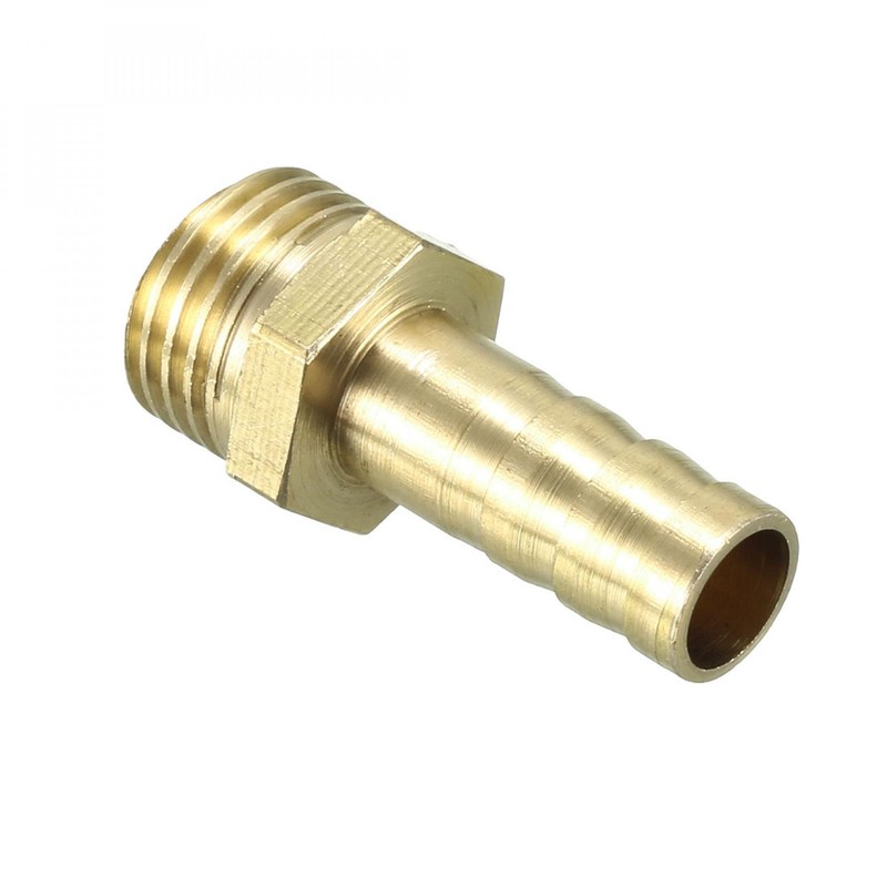 sourcing map Brass Hose Connector Thread Connector 8 mm Nozzle