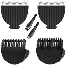 wotdmu Replacement Blades for MANSPOT Trimmer, Compatible with MANSPOT Manscape Groin Hair Trimmer for Men and Women, HCW017 HCW003A, 2Pack with Protecting Guards, Black