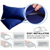 Pillow Cases 2 Pack Navy Blue 100% Poly Cotton Housewife