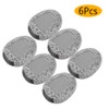 6Pcs Solar Powered LED Spot Lamp Resin Stone Lamp Warm