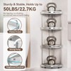 Binecer Corner Shower Caddy, 4 Tier Standing Shower Organizer with