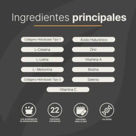 Vitaminas Cabello Mujer De 90 Cápsulas Con Colágeno B Life                                                                                            