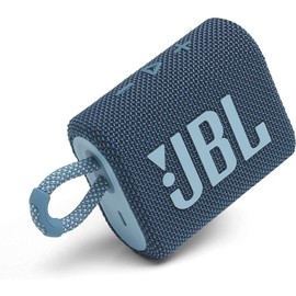 Bocina JBL Go 3, bocina Bluetooth portátil impermeable IP67 a prueba de polvo para exteriores (azul)