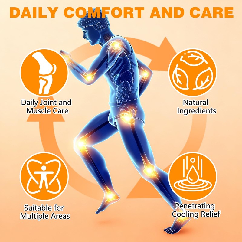 2PCS Nerve Relief Balm for Neuropathy, Natural Joint Care Soothing