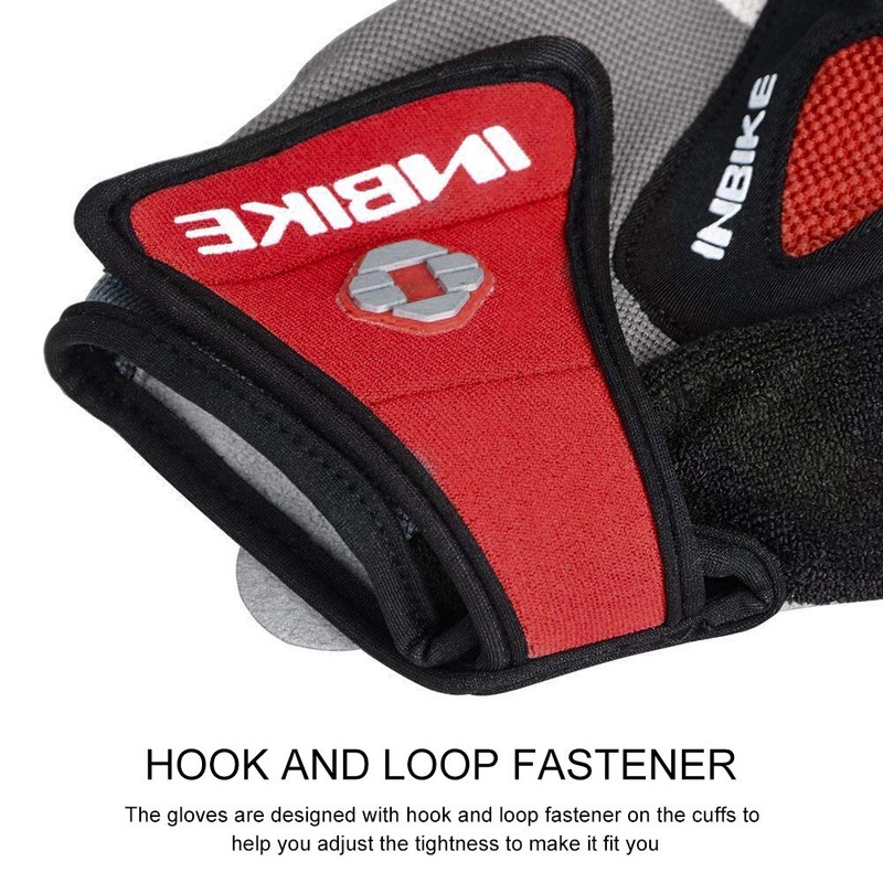 Inbike Men's Bike Gloves Gel Pad Half Finger for Mountail