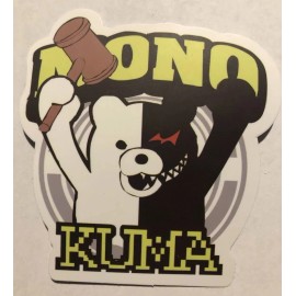 Mono Kuma Humor Decal For Skateboard Laptop Guitar Decal Sticker B7B
