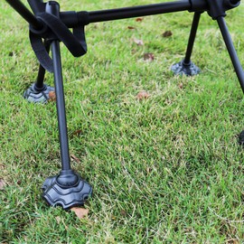 Chair Leg Caps Outdoor Replacement Feet for Camping Chair Feet Chair Leg Caps Rubber Stability on Various Surfaces Black Pack of 4