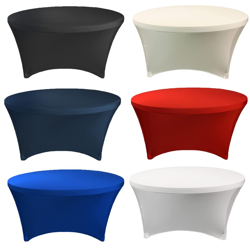 YOUR CHAIR COVERS - Stretch Spandex 5 ft Round Table