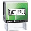 Sello Automático Empresarial, 1.4 x 3.8 cm, Frases Comerciales, Tinta