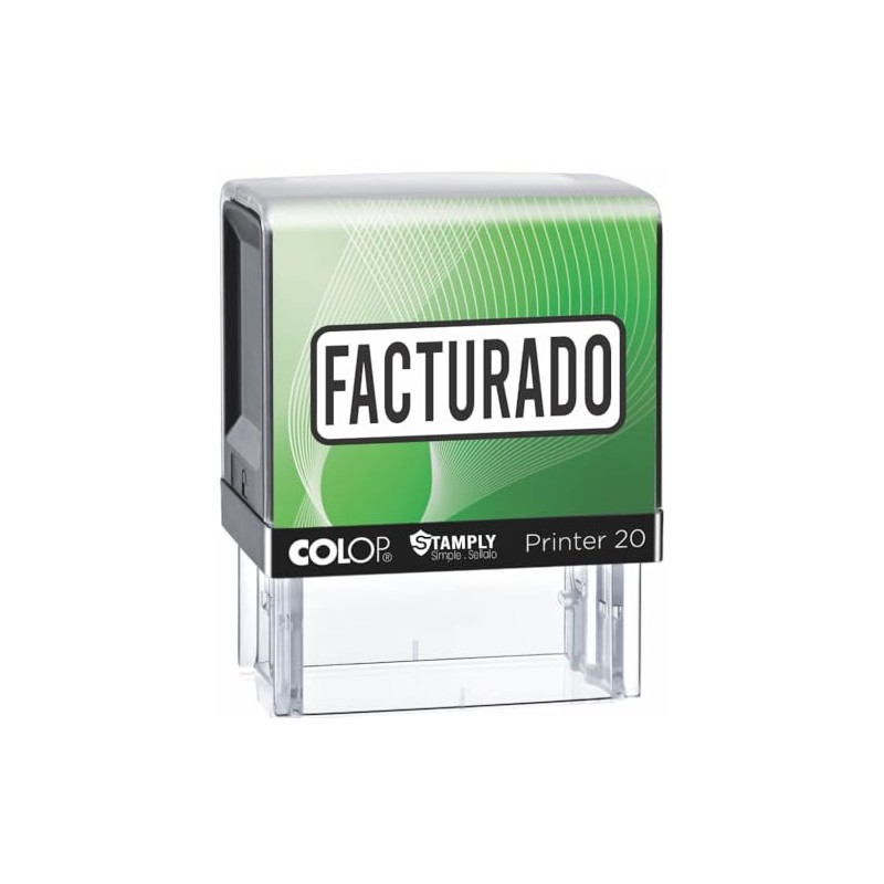 Sello Automático Empresarial, 1.4 x 3.8 cm, Frases Comerciales, Tinta