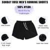 SUNDAY ROSE - Shorts de carrera para hombre, secado rápido,