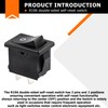 R19A T85U Rocker Switch 2 Pins 2 Position 6A 125/250VAC,