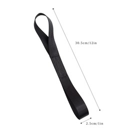 HAPPOW Pack of 5 Double Loops Lashing Loops, 20 x 2.5 cm, Extremely Durable, Black, Compatible with Bicycles, Motorcycles, ATVs, UTVs