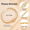 Pomeliary Catholic Virgin Mary Bracelet for Women, Gold Religious Gifts