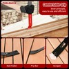 TOOLEAGUE 4Pcs Flat Pry Bar Set,5-1/2",7-1/2",10",15" Utility Heavy Duty Crow