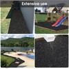 Harmiden 2 Pack Recycled Rubber Mulch Mat Roll Black Permanent