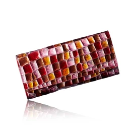 VOICE Align Italian Life Cowhide Leather le Murrine Women's Long Wallet, Weekly Public Product, Elegant, Easy to Use, Vertical Type, Holds 40 Cards, Easy to Use, Large Coin Pocket, Present, Gift, Box (Pink)