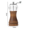 Hand Spice Grinder Peper Mill Vintage Adjustable Coarseness Wood Acrylic