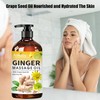 3 Pack Ginger Massage Oil with Arnica Oil,Vitamin E Oil