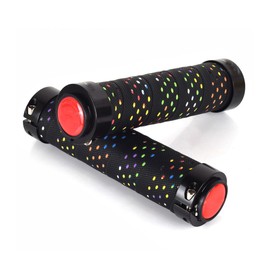 HOUSON Bicycle Grips, PU Leather Bike Handlebar Grips Ergonomic MTB Grips for Mountain Bike