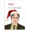 HEALSLA Funny Dwight Schrute Christmas Card, The Office Merry Christmas