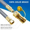 NUPICK 48FT 3/8" Natural Gas Hose,Natural Gas Quick Connect Hose