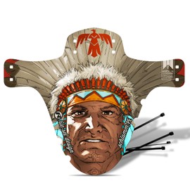 Riesel Design 1 x Mudguard - Mudguard: PE - MTB Mudguard Including Cable Ties / Stylish Bicycle Mudguard & Modern Mountain Bike Mudguard for Any Bike Size - 2023/24 (Chief)