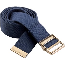 NOVA Gait Belt with Adjustable Locking Metal Buckle – 100% Cotton Transfer Belt for Seniors & Patients | 52” & 72” Length Options, 2” Wide, Washable, Durable, with Carry Bag – Blue
