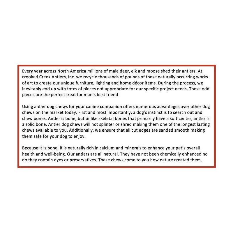 Medium Rope Toy with Elk Burr | All Natural, Grade