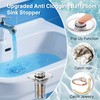 3-in-1 Bathroom Sink Drain Strainer, Stainless Steel Pop-up Strainer Basket