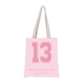 MNIGIU Boys of Tommen Series Building 13 Inspired Gift Chloe Walsh Merchandise Johnny and Shannon Quote Gift for Romance Book Lover (13 Tote), Medium