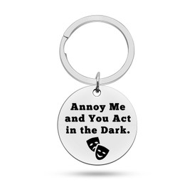 Heigebi Theater Gifts Theatre Keyring Drama Gift Tragedy and Comedy Keying Gift Drama Keyring Drama Graduation Gifts for Drama Students Actor Actress Gift Drama Keychain Theatre Broadway Drama Gifts