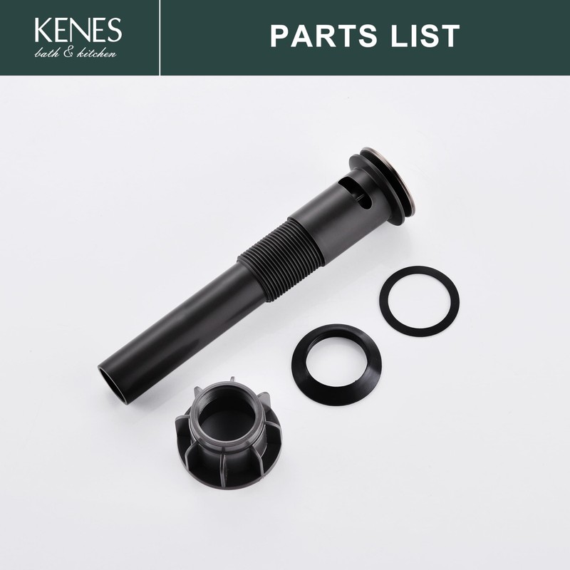KENES Bathroom Sink Drain Stopper Pop up Sink Drain with