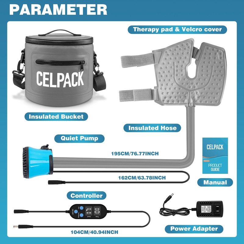 Portable Ice Therapy Machine for Post-Operative Recovery, Sports Injuries, Knee