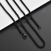 Stainless Steel Link Curb Chain Necklace for Men Women Jewelry