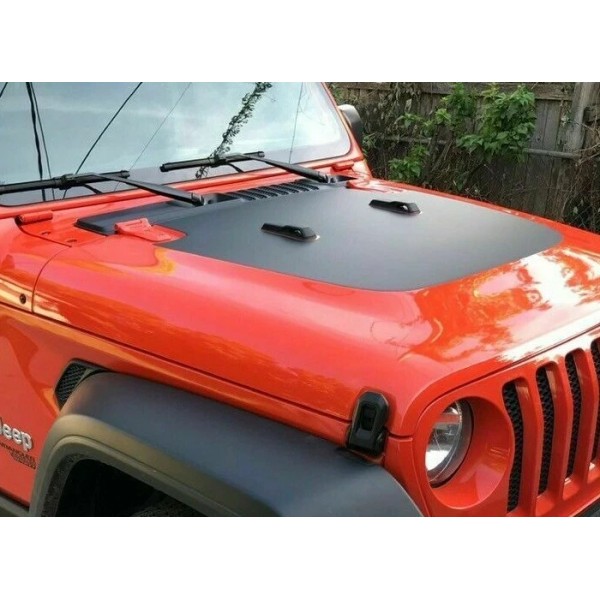 FIXIKM DECALS Hood Decal Blackout Matte Black for Jeep Wrangler